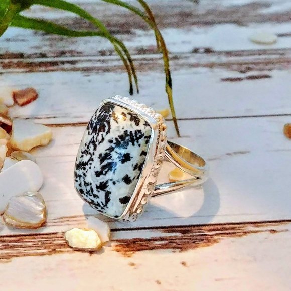 Medicine Bow Plume Agate Ring - Picture 6 of 7